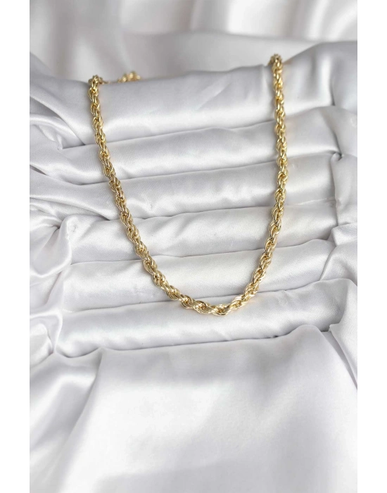 14K Gold Renk Kaplama Burgu Model CM Kadın Kolye