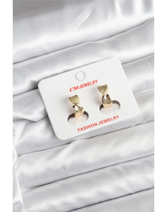 14K Gold Renk Kaplama CM Kadın Küpe