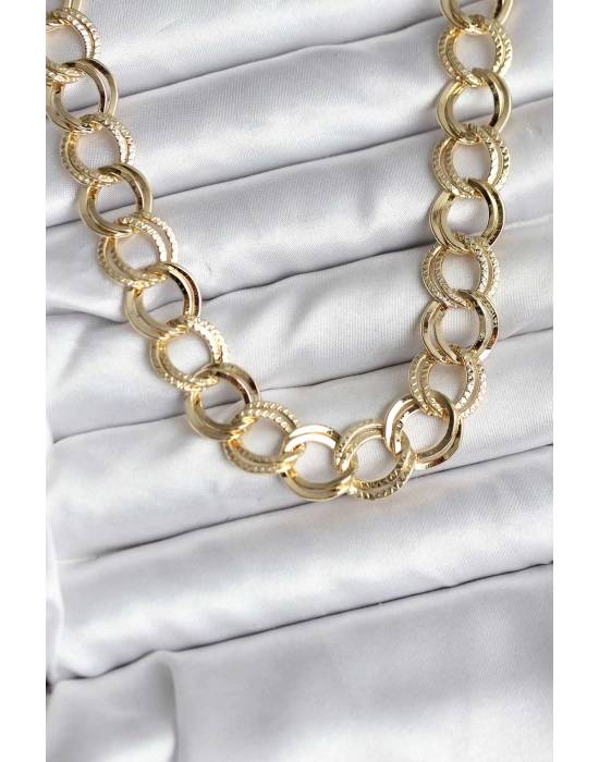 14K Gold Renk Kaplama Samanyolu Model CM Kadın Kolye