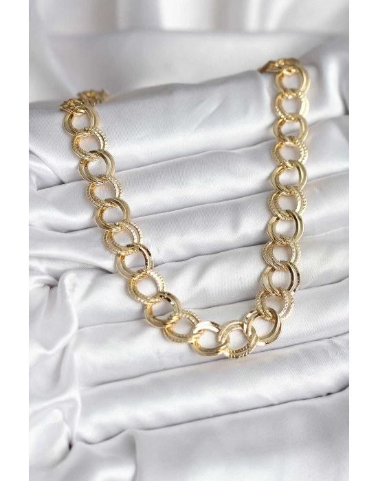 14K Gold Renk Kaplama Samanyolu Model CM Kadın Kolye