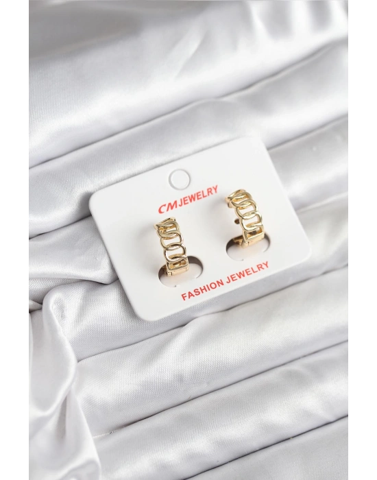 14K Gold Renk Kaplama Samanyolu Model CM Kadın Küpe