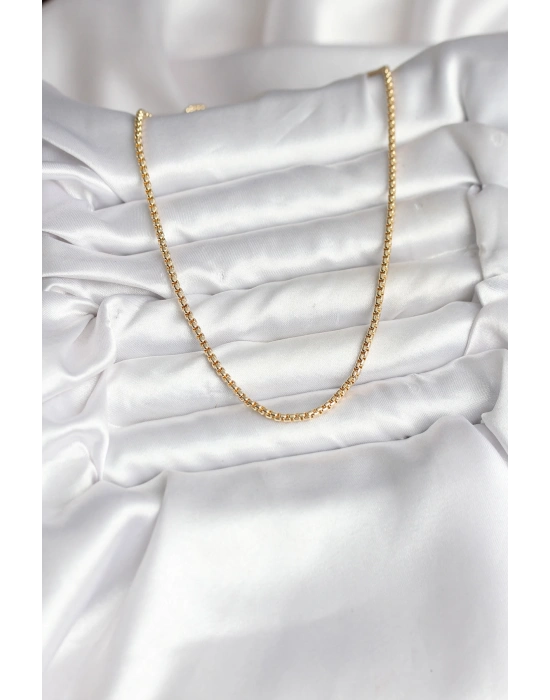 14K Gold Renk Kaplama Zincir Model CM Kadın Kolye