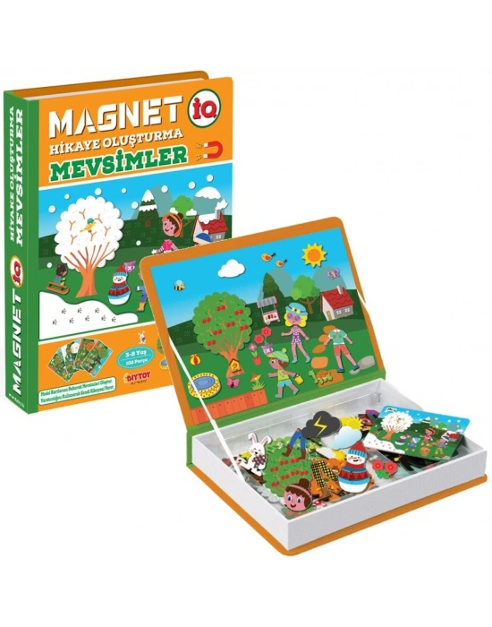 1505 Magnet Hikaye Oluşturma - Mevsimler / +3 yaş