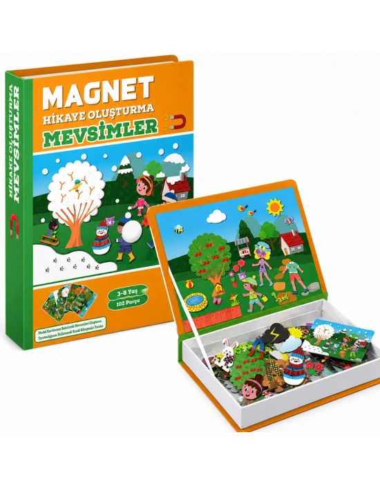 1505 Magnet Hikaye Oluşturma - Mevsimler / +3 yaş