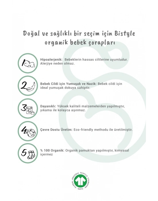 2Li Babet Cute Face Penye Çorap 30103 Mavi-Beyaz