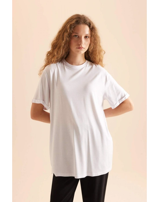 2li Paket Bisiklet Yaka Kısa Kollu Tişört D5479axns