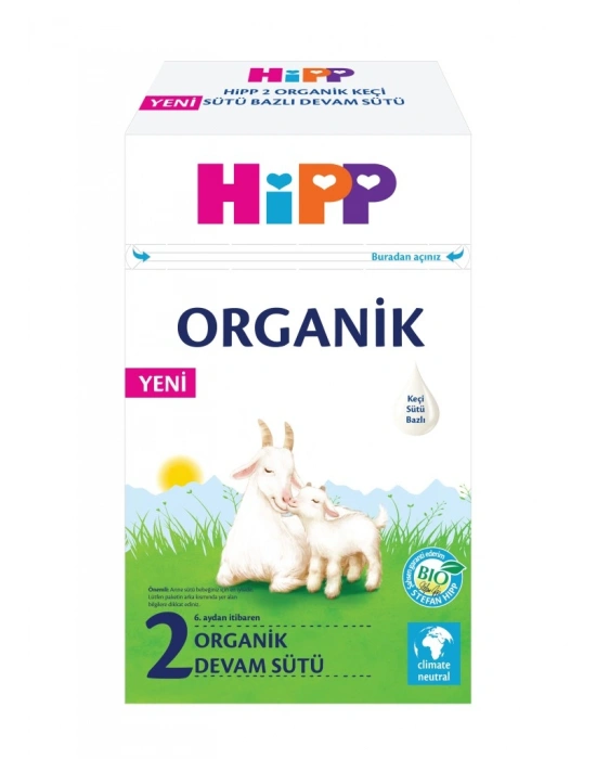 2 Organik Keçisütü Bazlı Bebek Devam Sütü 400 Gr