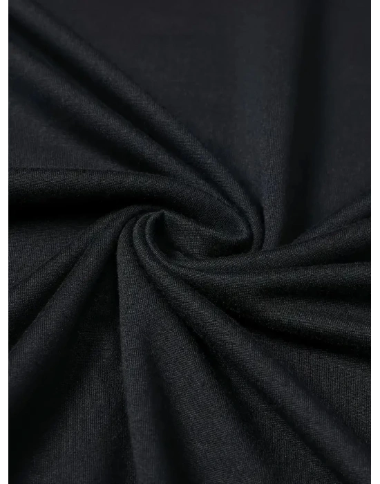 20/1 Penye Compack Baskılı Oversize Bisiklet Yaka Kısa Kol T-shirt - Siyah