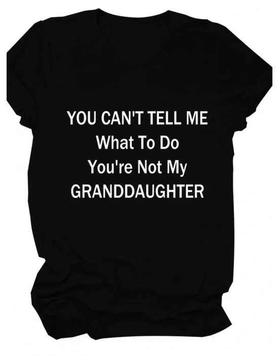 20/1 Penye Compack Baskılı Oversize Kısa Kol Bisiklet Yaka T-shirt - Siyah