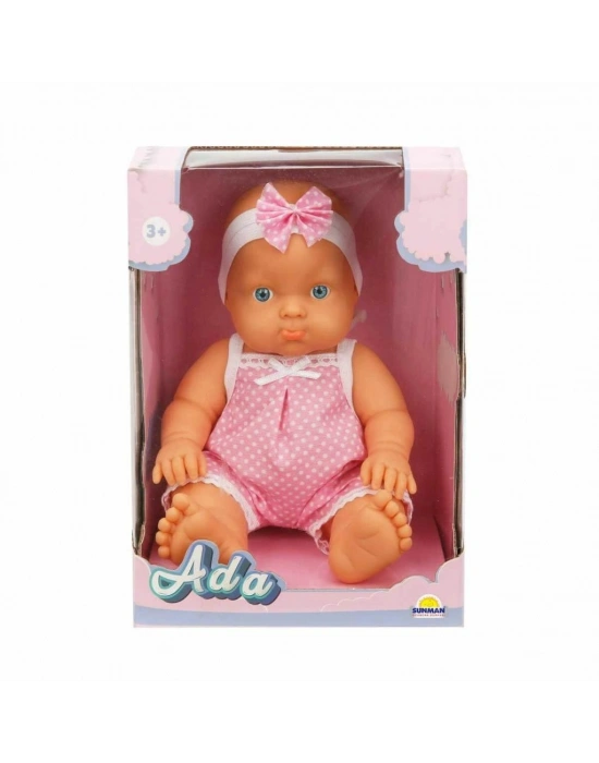 20030 SUN-SABC-DZM-2 Asortili Saçsız Ada Bebek 23cm