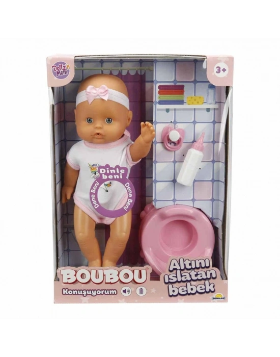 2030121 Boubou Altını Islatan ve Konuşan Bebek Seti 30 cm