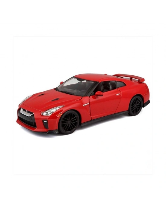 21082 Burago 1:24 Nissan GT-R 2017 Model Araba