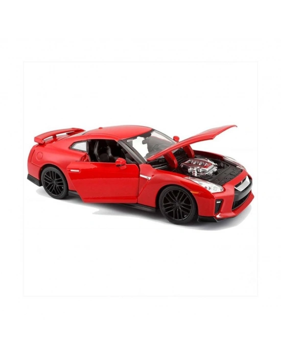21082 Burago 1:24 Nissan GT-R 2017 Model Araba