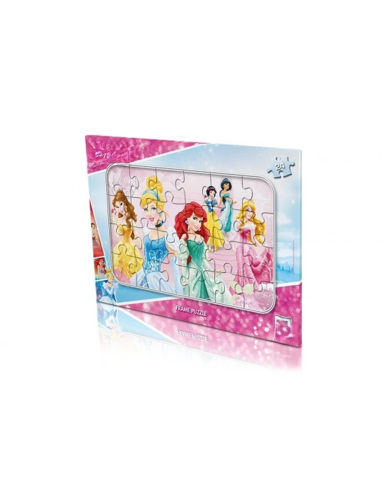 24 Parça  Princess Frame Puzzle