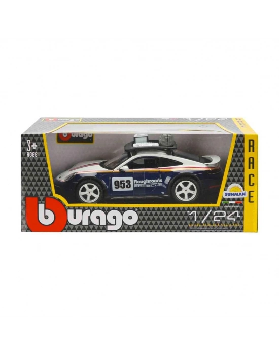 28029 Burago 1:24 Porsche 911 Dakar Model Araba -