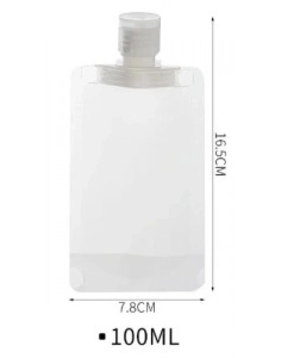 3 Adet 100ml Krem Şampuan Kabı Tekrar Kullanılabilir Set