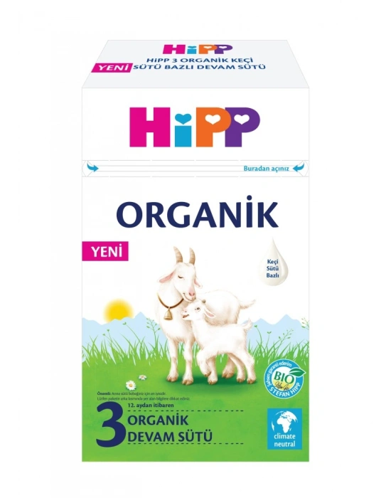 3 Organik Keçisütü Bazlı Bebek Devam Sütü 400 Gr
