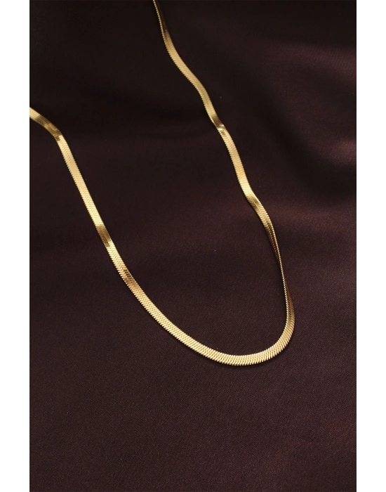 316L Çelik Altın Renk 60 cm İtalyan Zincir Kolye