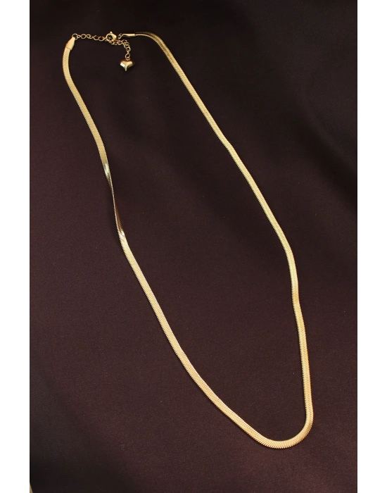 316L Çelik Altın Renk 60 cm İtalyan Zincir Kolye