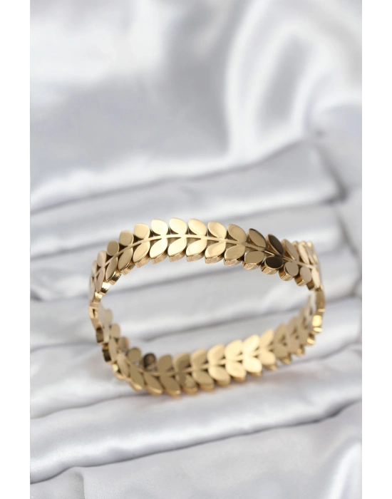 316L Çelik Başak Model Kadın Kelepçe Bileklik