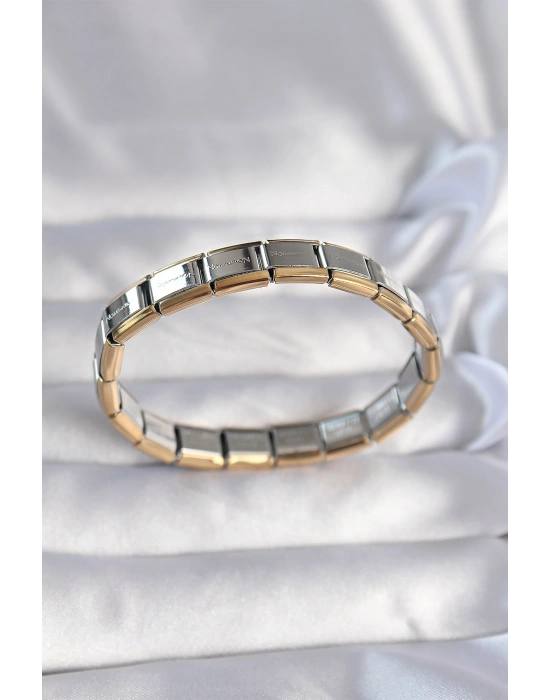 316L Çelik Çift Renk Yazılı Nomination Bileklik