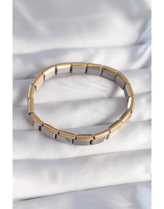 316L Çelik Çift Renk Yazılı Nomination Bileklik