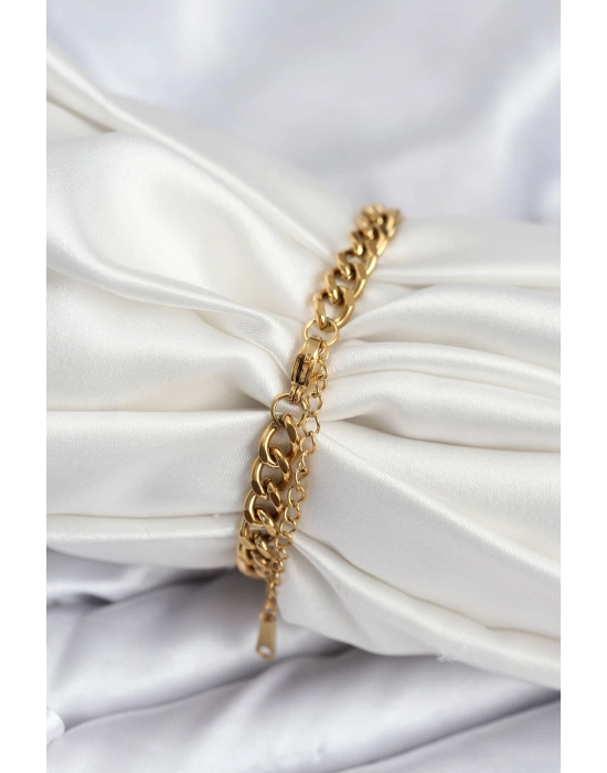 316L Çelik Gold Renk Yazı Yazmaya Uygun Kadın Bileklik