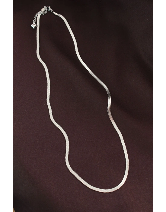 316L Çelik Gümüş Renk 60 cm İtalyan Zincir Kolye