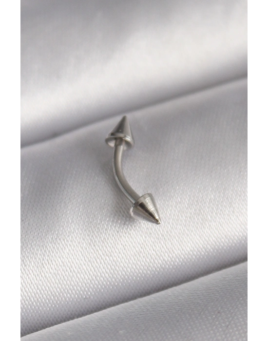 316L Çelik Gümüş Renk Çivi Model Piercing