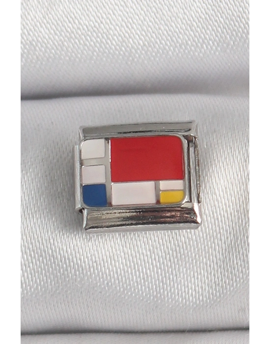 316L Çelik Gümüş Renk Karışık Renk Portre Model Nomination Charm