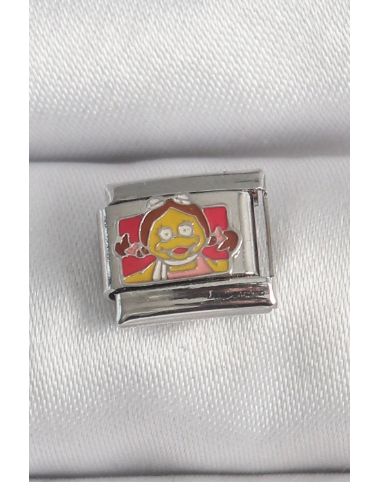 316L Çelik Gümüş Renk Renkli Çocuk İşlemeli Nomination Charm