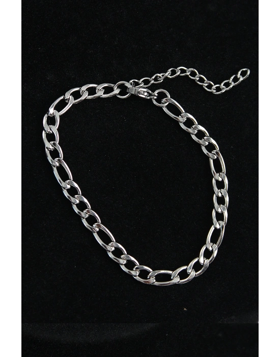 316L Çelik Klasik Model Gümüş Renk Erkek Bileklik