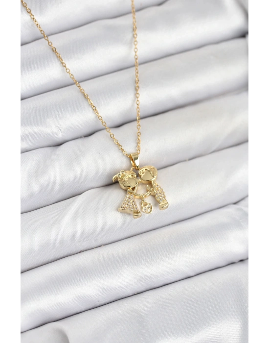316L Çelik Zincir Gold Renk Erkek Kız Model Kadın Kolye