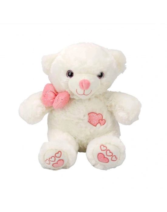 3186 Papyonlu Peluş Ayı 30 cm -NessiWorldman