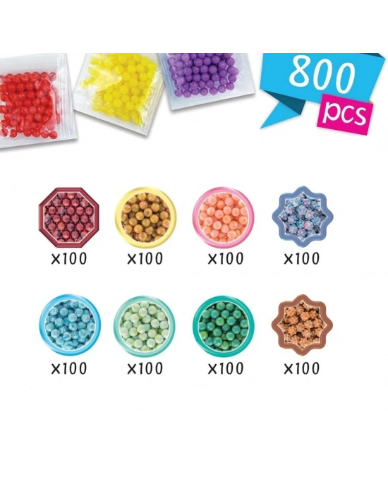 35089 Suluboya Renkleri Yedek Boncuk Pakedi- 800 parça +4 yaş