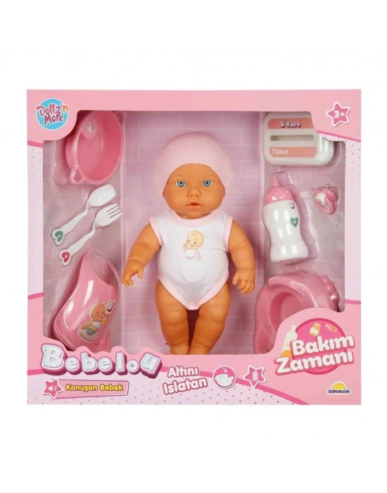 3823 Bakım Zamanı Sesli Gülen Ağlayan Bebek 32 cm -NessiWorld