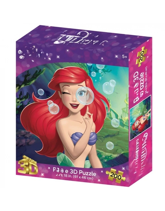 3D Deniz Kızı  Puzzle 200 Parça
