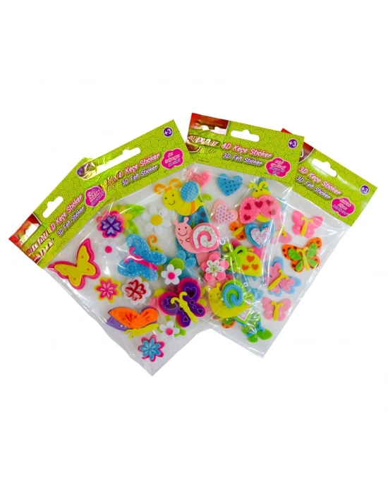 3D Keçe Sticker Küçük