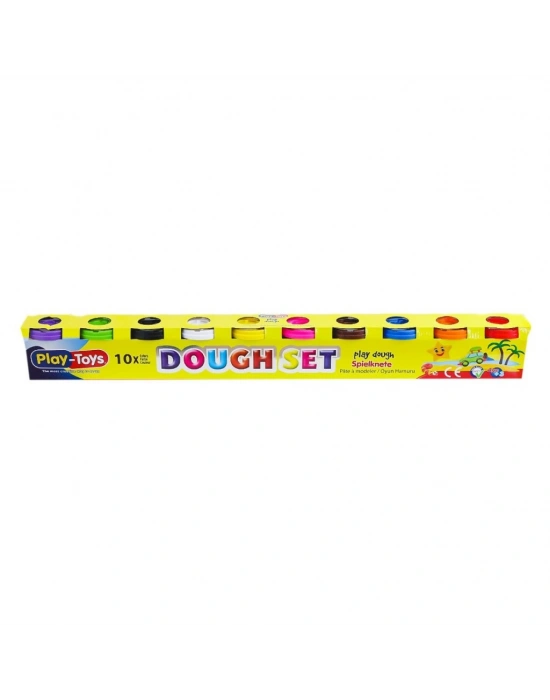 40966 Playtoys 10x100 gr Oyun Hamuru -Asya Oyuncak