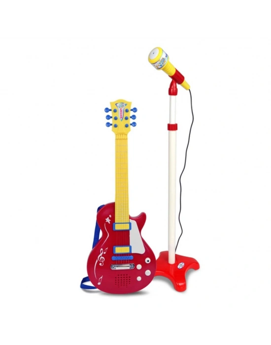 45832 Elektronik Gitar Ayaklı Mikrofon Müzik Seti -