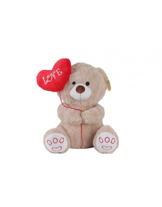4740 SK PELUŞ AYI KALPLİ BALONLU 40CM 2R