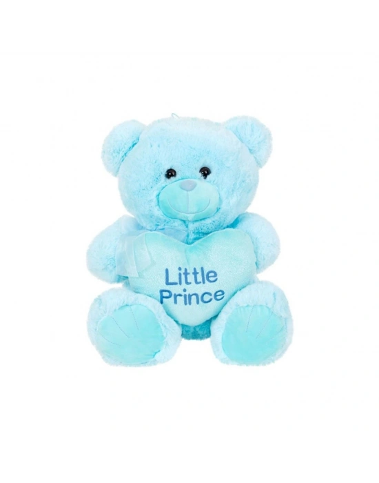 4763 Peluş Ayı Prens ve Prenses Kalpli Ayı 45 cm