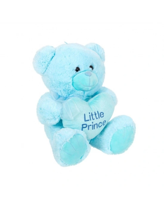 4763 Peluş Ayı Prens ve Prenses Kalpli Ayı 45 cm