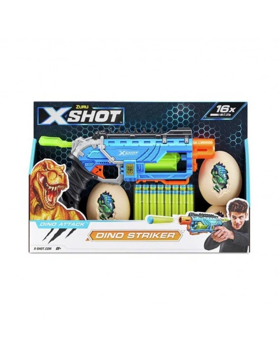 4860 X Shot Sünger Atan Dino Attack Striker Silah -NessiWorldman