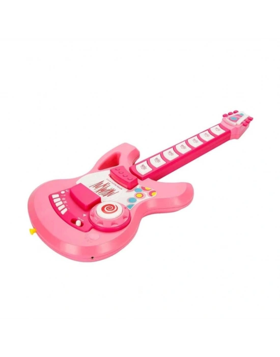 4933 GİTAR FONK TUŞLU ASKILI PEMBE SESLİ