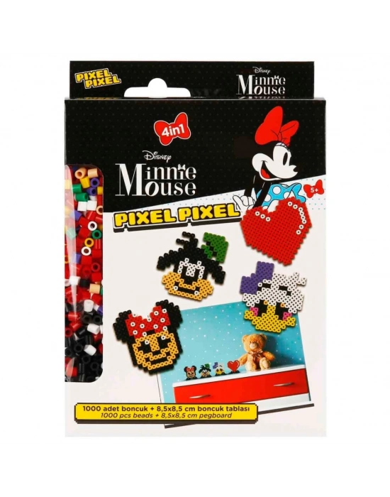 4in1 NessiWorld Minnie Mouse Pixel Pixel Boncuk Aktivite ve Oyuncak Seti