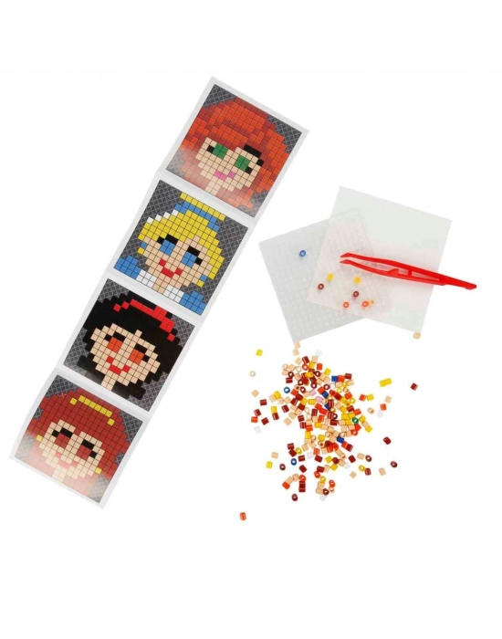 4in1NessiWorld Princess Pixel Pixel Boncuk Aktivite ve Oyuncak Seti