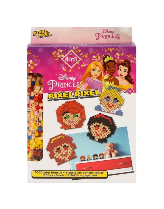 4in1NessiWorld Princess Pixel Pixel Boncuk Aktivite ve Oyuncak Seti