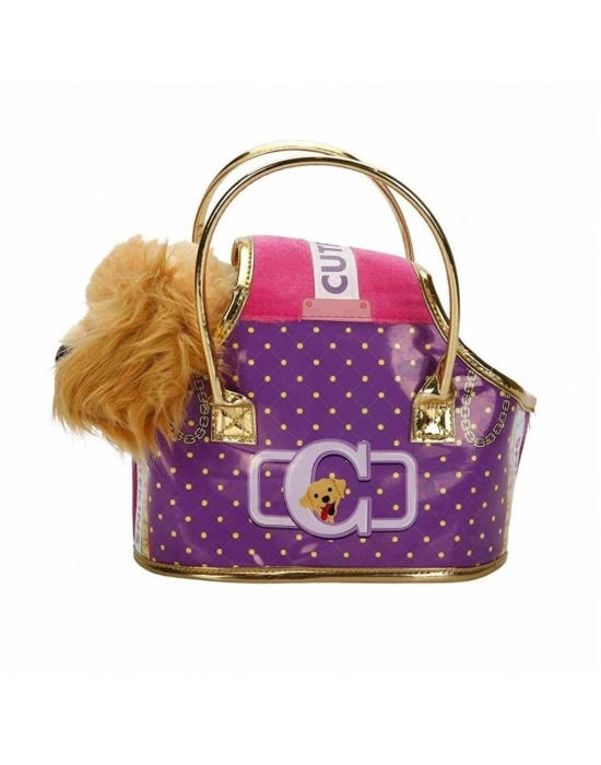 50585 Taşıma Çantalı Peluş Köpek -NessiWorld