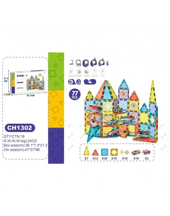 5,5CM  Bloklar 77 Parça
